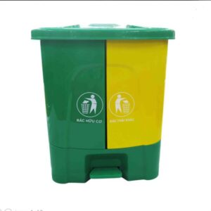 Thùng Phân Loại Rác 2 Ngăn 40L - INOVA